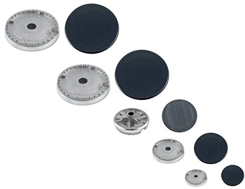 8033266102418 ********** Bruciatore + Spartifiamma Cucina 10 Pz Per Aris Ton Glem Gas Indesit Nar Di B 0239