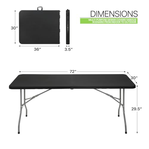 Table pliante 1,80 m robuste pour optimiser votre espace de rangement