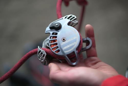 Wild Country Revo Rock Climbing Belay Device - Auto-Locking Belay Device - Gunmetal/Tangerine - One Size - Thumbnail 5