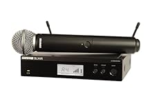 Includes: (1) BLX4R 1/2 Rack, Single Channel Wireless Receiver, (1) Rack Mount Kit, (1) BLX2/SM58 Handheld Transmitter with SM58 Microphone, (1) Mic Clip, (2) 1/4 Wave Antennas, (1) Zippered Transmitter Bag, (1) PS23US Power Supply and (2) AA Batteri...