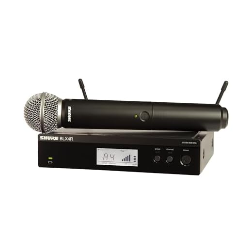 Shure BLX24R/SM58 Rack Mount Wireless Microphone System with SM58 Handheld Vocal Mic