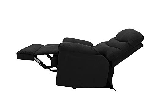 Kingway Sf-1701 Recliner Sofa Chair, 35" L X 40" D X 40" H, Fabric, Black #TOP5