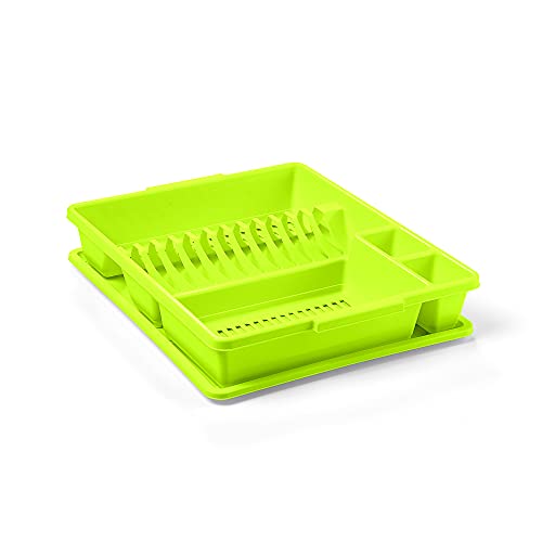 Blim Scolapiatti con Vassoio, Multicolore, 44 x 38 x 7,5 cm