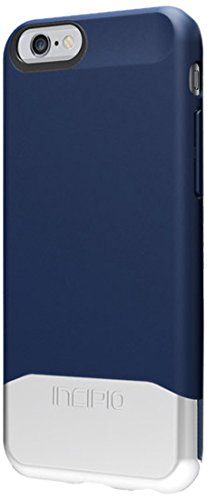 Incipio Iphone 6 Edge Chrome Case - Retail Packaging - Blue/Silver #TOP4