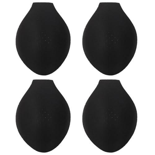 GALPADA 4pcs Men Bulge Sponge Cup，Underwear Bulge Enhancer Cup Enlarge Pad Enhancing Swimwear Front Pad Sponge Cup Black
