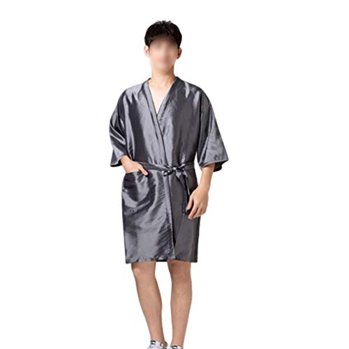 FARUTA Kimono Roupões Cor do Cabelo Capa Sedoso SPA Massagem Robe Smock Capa Vestido Cliente Uniform
