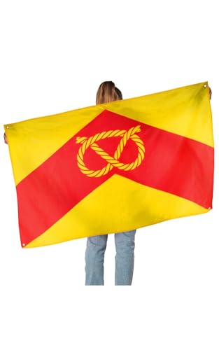 Runesol Staffordshire Flag, 91x152cm, 3ft x 5ft, 4 Grommets, Eyelet In Every Corner, Staffordshire Day, British Regional Flag - Image 2