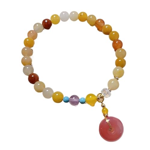 Pulsera de jade natural, turquesa y ágata: amuleto de la suerte y riqueza