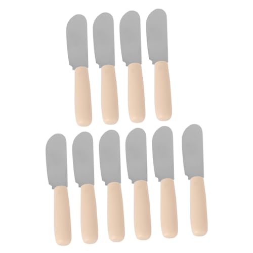 Unomor 10Pcs Stainless Steel Butter Spreader Food Grade Kitchen Essential for Baking Cheese and Spreading Non Stick Design for Easy Use and Cleanup