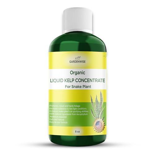 GARDENWISE Organic Seaweed Kelp Liquid Fertilizer for Snake Plant (Sansevieria,