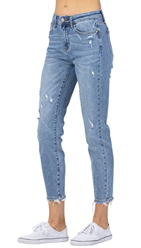 Judy Blue Women's High Rise Mineral Wash Relaxed Fit Jeans3