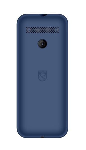 Image of PHILIPS All-New E2102 Sleek & Stylish |Keypad Mobile with 1.77 inch Screen|1000 MAH Battery | 2030mm Speaker| Wireless FM | Bright Torch| Digital Camera|Blue