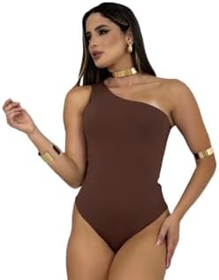 Body Feminino Mula Suplex Um Ombro Moda Blogueira Verão