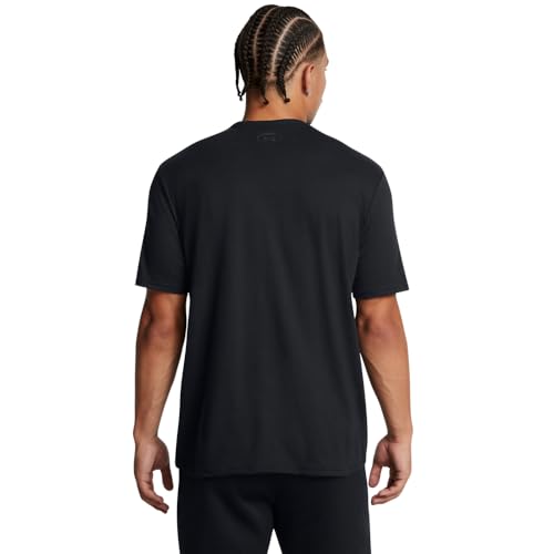 Under Armour Project Rock Red One Believe Herren-T-Shirt, kurzärmelig, (001) schwarz/anthrazit, L – Ansicht 2