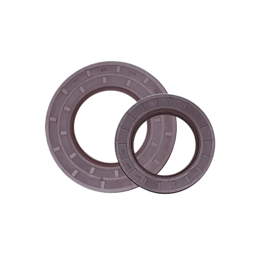 Joint d'huile double lèvre FKM marron avec ressort 16x22x4 mm pour étanchéité arbre rotatif