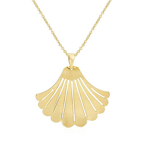 Pendentif en forme de fan KZTHGNS résistant or plaqué