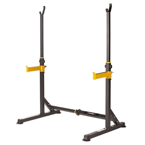 Stojak pod sztangę HMS: Soporte ajustable de musculación para barra de press y sentadilla