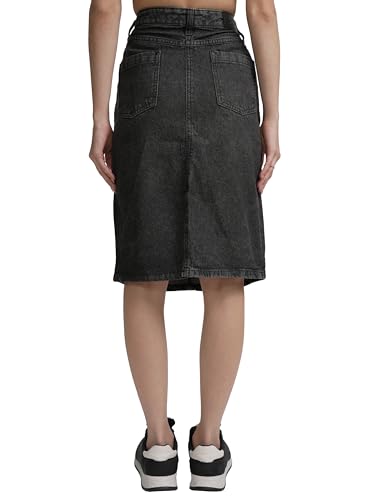 Image of Tokyo Talkies Women's Slim Fit Straight Skirts | Women Casual Skirts