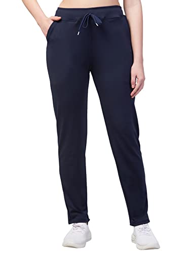 Image of BLUECON Women's Athletic Running Trackpants with Side Pockets Plazo Pants Open Bottom Straight Leg
