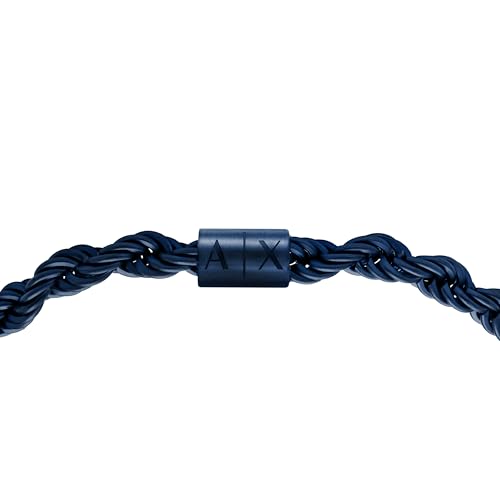 Armani Exchange A|X Men's Gunmetal and Silver-Tone Stainless Steel Double Chain Bracelet (Model: AXG0161060)2