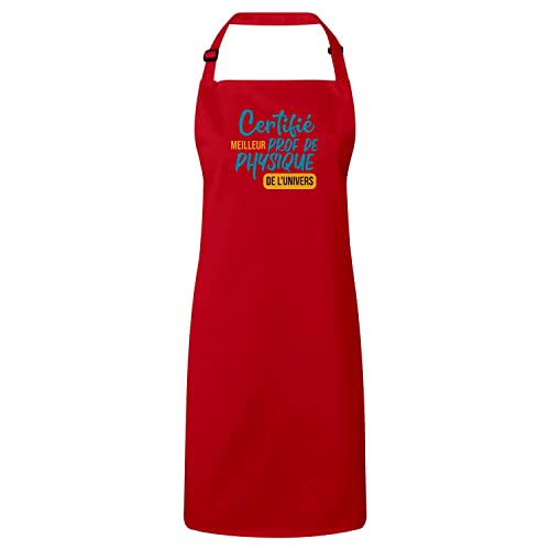 Tablier de cuisine prof de physique vêtement protection pour cuisiner
