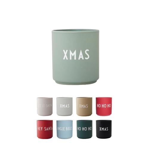 Design Letters Christmas Mugs, Green Xmas