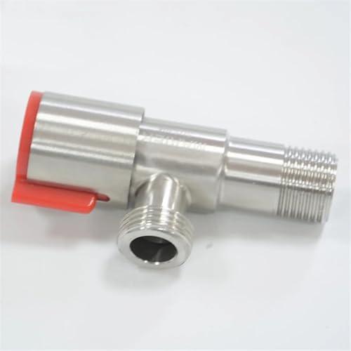 Válvula triangular de acero inoxidable G1/2 para baño y fontanería 5