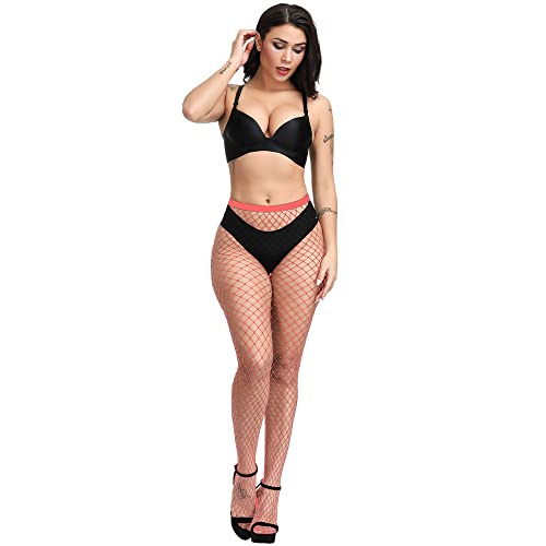 Image of EVERSWE High Waist Fishnet Tights, Thigh High Suspender Stockings