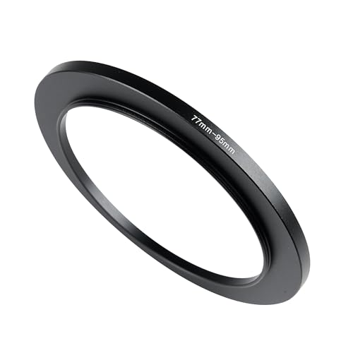 JOYTOLIN 77-95mm Metal Step-Up/Down Ring Adapter Compatible with Mirrorless Cameras DSLR Lens, UV CPL ND Filter Thread Converter, Black