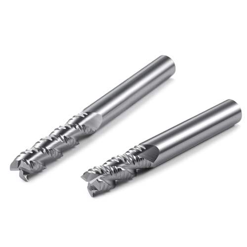 Image of Carbide Roughing End Mills-3 Flute CNC High-Efficiency Sloting for Milling Aluminum.1 Pcs D6x50mm