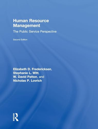 Human Resource Management: The Public Service P... 1138919985 Book Cover