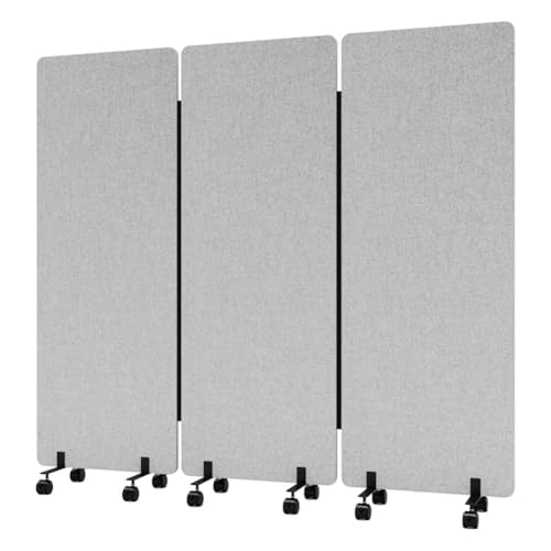Divisores A Prueba De Sonido W/Ruedas, Divisor De Pared De Oficina Portátil para Partición De Habitación, Insonorizado Divisor De Habitación Panel De Privacidad