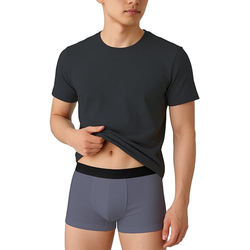 Image of HK47 Men Underwear Pack, Ice Silk Stretchable Breathable Trunks, Regular Fit Men's Brief, Anti Bacterial Quick Dry Innerwear for Men