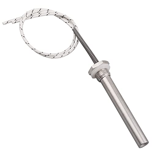 Heizpatrone Mehrzweck-Heizung für Heimwerker Heizelement aus Edelstahl mit Mutter 24V 150W M16 Durchmesser 16mm Flansch