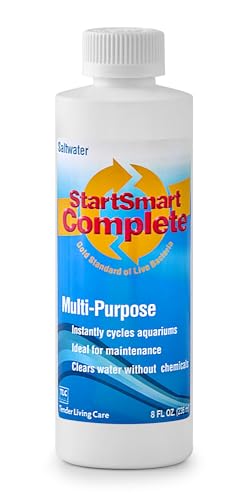 Image of TLC Products StartSmart Complete Saltwater Aquarium Cycle Starter & Beneficial Nitrifiers, Supports Clear Water & Biofiltration, Reduces Excess Sludge, 8 oz. (236 ml)
