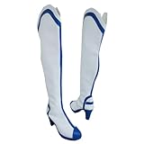 YuanCos Kill la Kill Satsuki Kiryuin White Halloween Cosplay Shoes Boots (Female US 9/EU40.5)