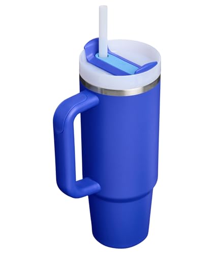 Image of STANLEY Quencher H2.0 Tumbler with Handle and Straw 30 oz | Flowstate 3-Position Lid | Cup Holder Compatible for Travel | Insulated Stainless Steel Cup | BPA-Free | Cobalt