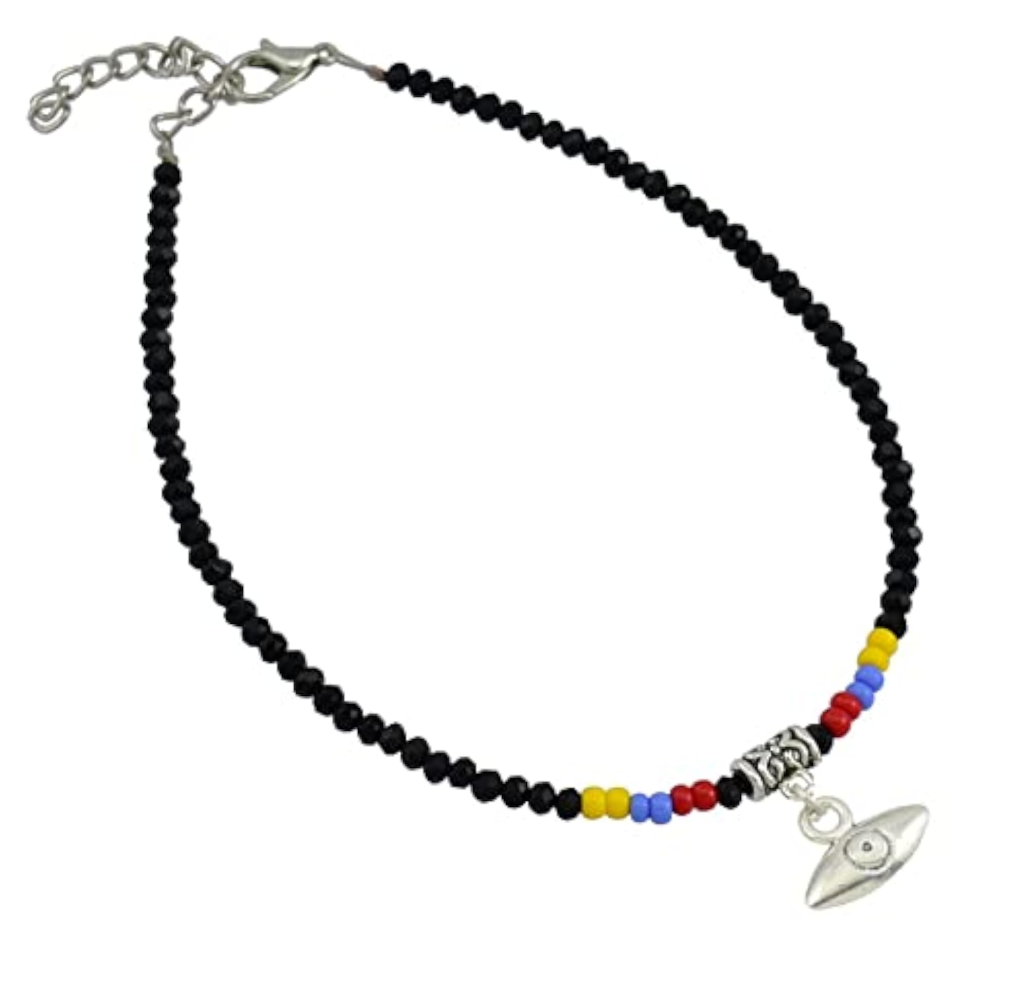 Preciosa Traditional Czech Multicolor Seed Beads Anklet Combo