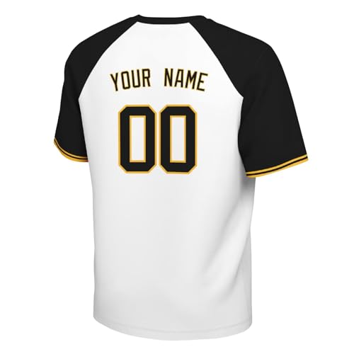 Image of ANTKING T-Shirt Custom Name Number Crewneck Short Sleeve for Men Youth Gifts
