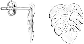 SOFIA MILANI - Women's Earrings 925 Silver - Leaf Stud Earrings - 20730