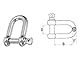 kippen 1207AX – Set mit 12 Schäkeln, gerade, D-Form, aus verzinktem Stahl, Größe: 6 mm.