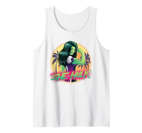 Débardeur Flex She-Hulk Jennifer Walters Marvel à motif palmier pour l'entraînement