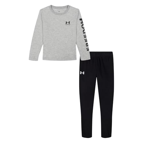 Under Armour boys Long Sleeve Shirt and Jogger Set, Durable
