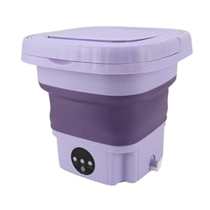 Draagbare Wasmachine, 11L Opvouwbare Mini-wasmachine Automatische Emmerwasmachine en Droger voor Ondergoed, Babykleding, Mini-wasmachine met Afvoerpijp, voor Appartement, Camping