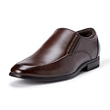Amazon Essentials Men's Elasticated Apron Toe Loafer, Dark Brown, 11