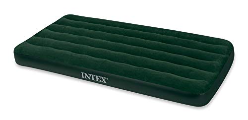 Intex Prestige Downy Kit de colchão de ar com bomba de bateria manual, Twin