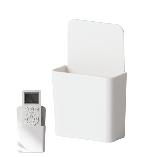 Soporte remoto | Organizador de pared adhesivo - Caja de almacenamiento autoadhesiva | Funda de control remoto para ventilador de TV de aire acondicionado | Organizador multiusos para bolígrafo para
