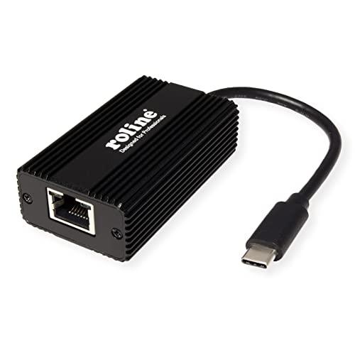 Convertidor ROLINE USB 3.2 Gen 2 a 2.5-Gigabit Ethernet con cable negro 2