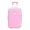 Semme Dolls Travel Suitcase, Mini Size Trolley Case with Open and Close Carry On Luggage Simulation Rolling Suitcase Toy