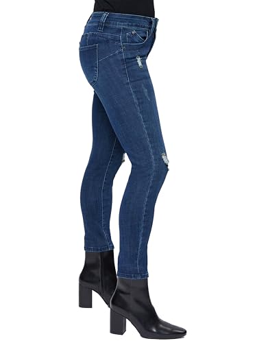 Royalty For Me Womens Women's Petite Wannabettabutt Mid Rise Skinny Jeans2